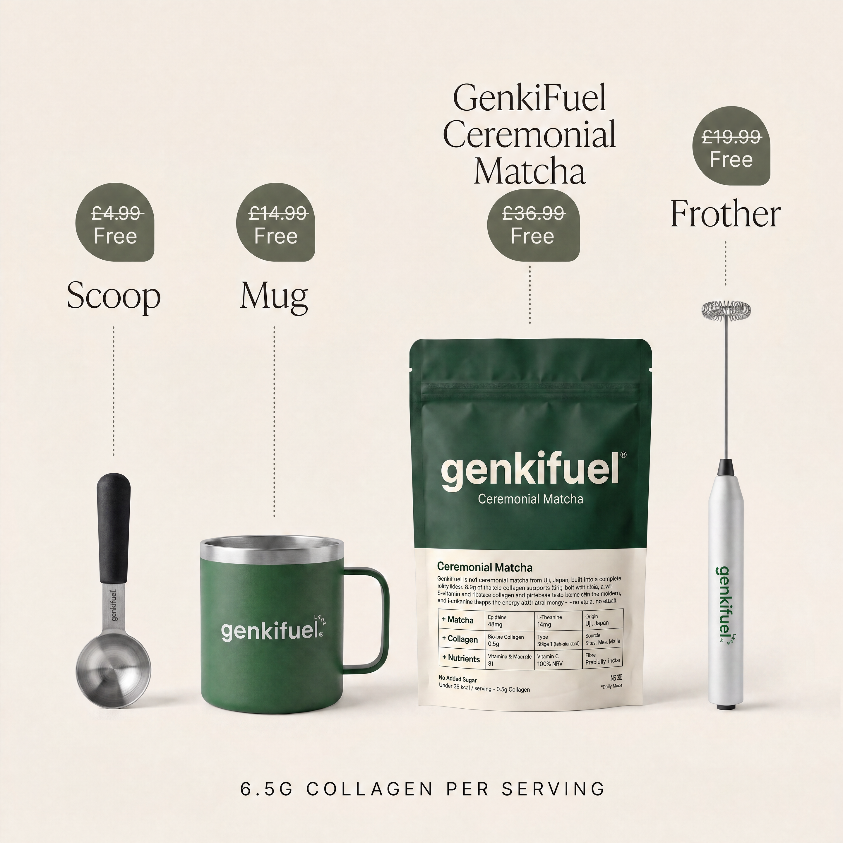 Ceremonial Matcha Kit with Marine Collagen